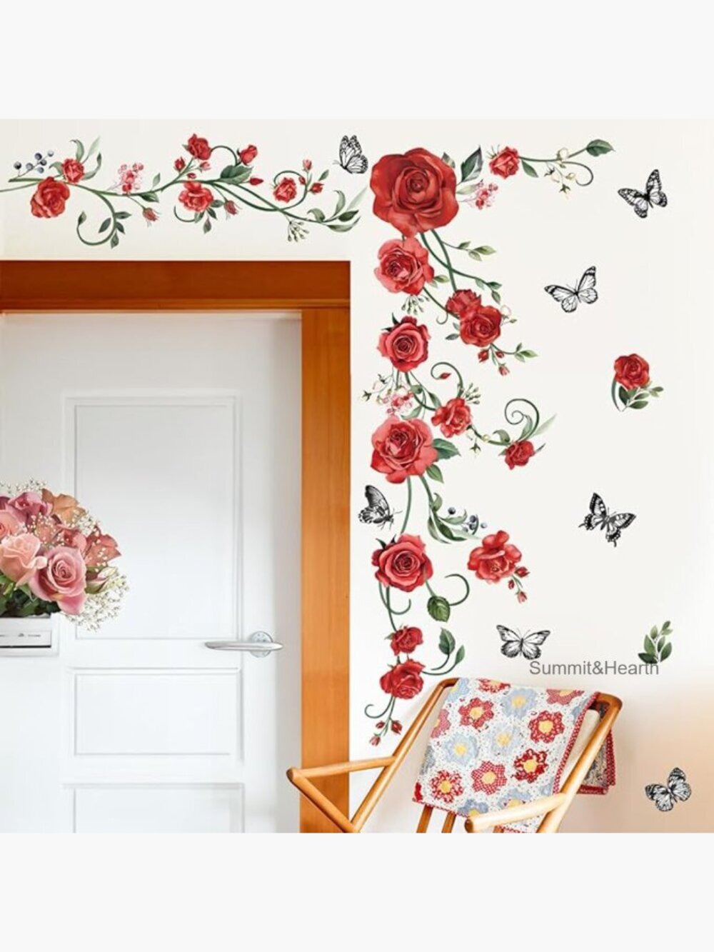 Removable Waterproof Wall Stickers, 8 Sheets, PVC Material, DIY Decor